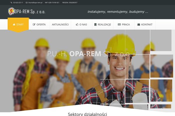 Construction theme site design template sample