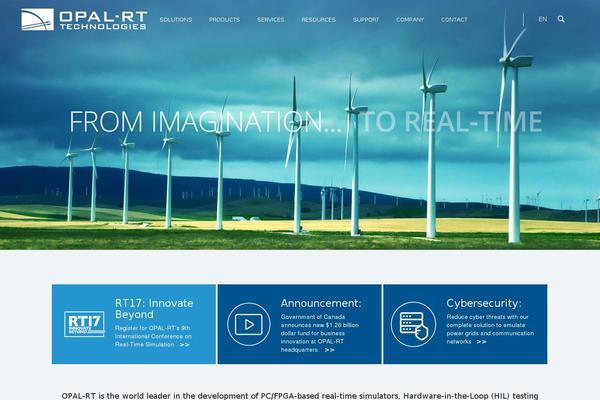 opal-rt.com site used Enfold-opal
