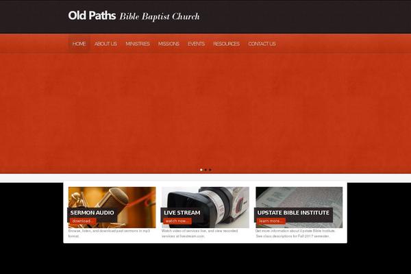 Churchope theme site design template sample