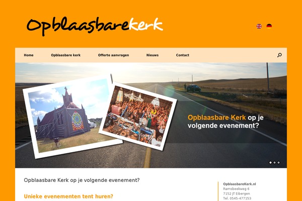 Vantage theme site design template sample
