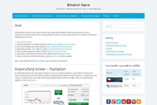 opcebinarni.cz site used Simple Life