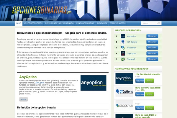 opcionesbinarias.pm site used Tradingtheme
