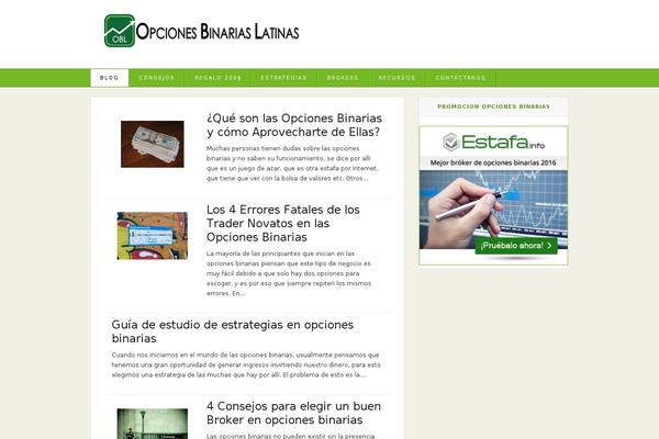 Olsen Light theme site design template sample