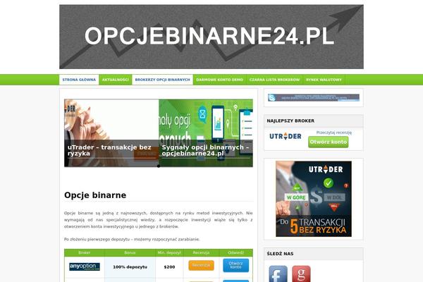 opcjebinarne24.pl site used Tradingtheme
