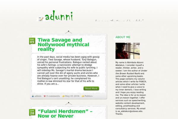 Personalpress theme site design template sample