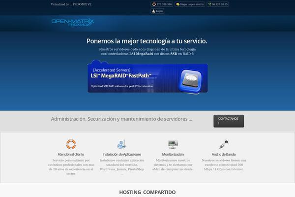 myHosting theme site design template sample