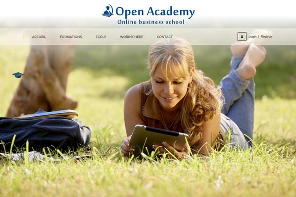LMS theme site design template sample
