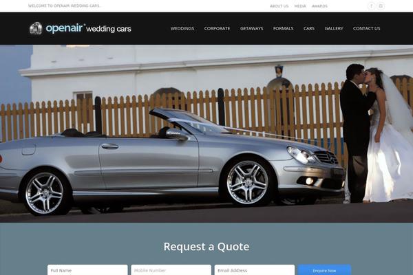 The7 Child theme site design template sample