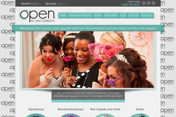 Open theme site design template sample