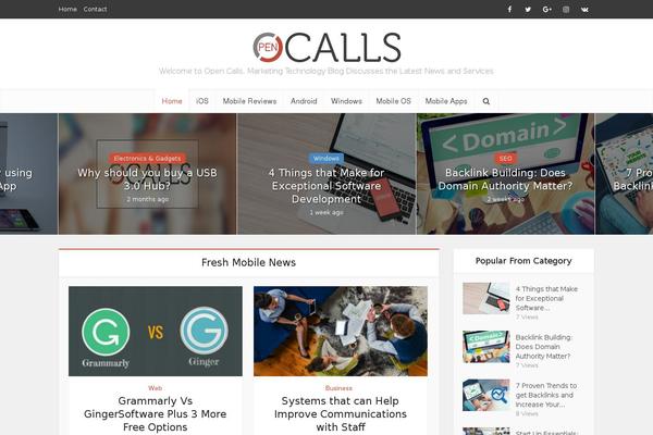 Site using Meks Simple Flickr Widget plugin