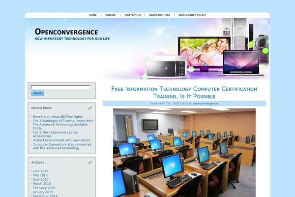 openconvergence.com site used Elctronic_showcase