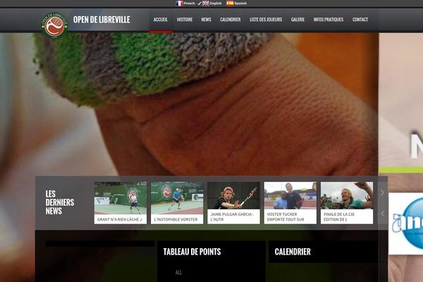 opendelibreville.org site used Soccer-theme