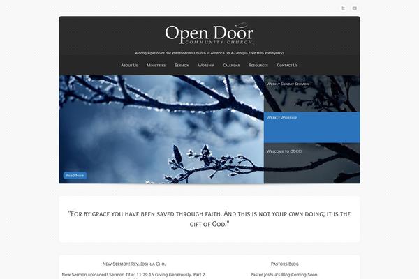 Site using Church Pack plugin