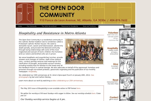 opendoorcommunity.org site used Odc
