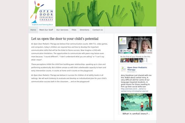 Minimal theme site design template sample