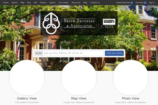 Site using Real Estate Website Builder plugin