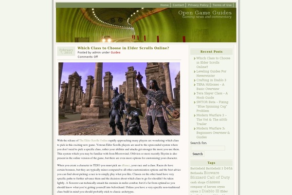 WordPress website example screenshot