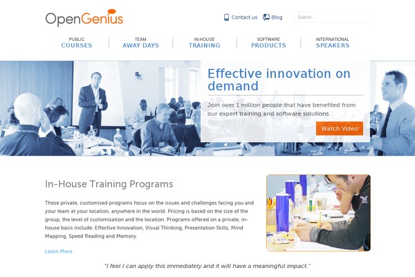 opengenius.com site used Opengenius