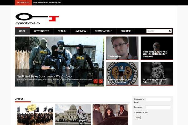 ProfitMag theme site design template sample