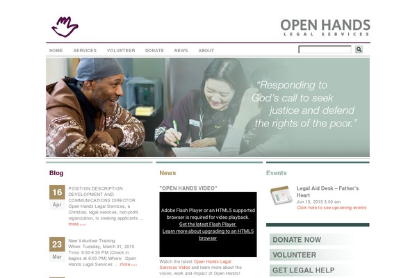 openhandslegalservices.org site used Openhandslegalservices
