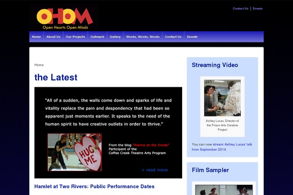 Ascend theme site design template sample