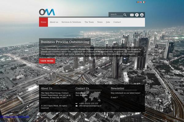 Openmind theme site design template sample