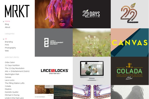 Mesh theme site design template sample