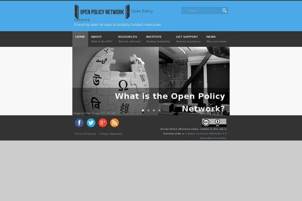 openpolicynetwork.org site used Vocabulary-theme