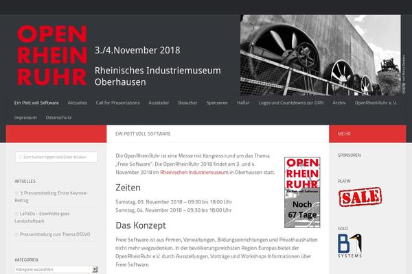 Hueman theme site design template sample