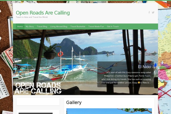 Travelify theme site design template sample