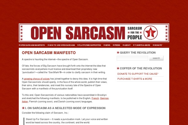 opensarcasm.org site used in-berlin