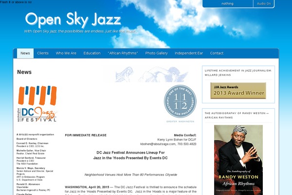 openskyjazz.com site used Openskyjazz
