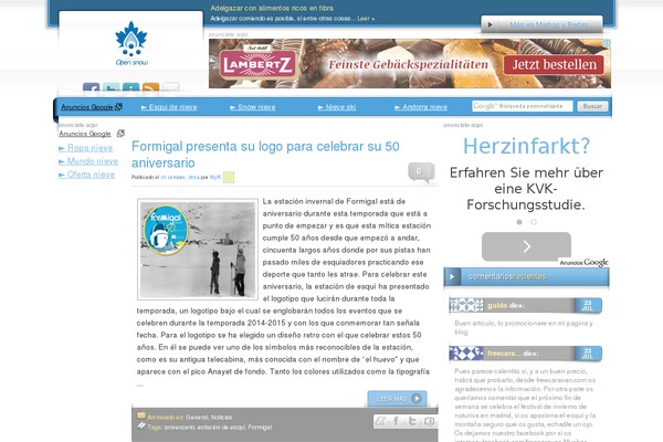 opensnow.es site used Myr