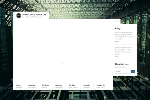 Construct theme site design template sample