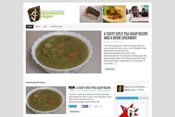 Organic Magazine theme site design template sample