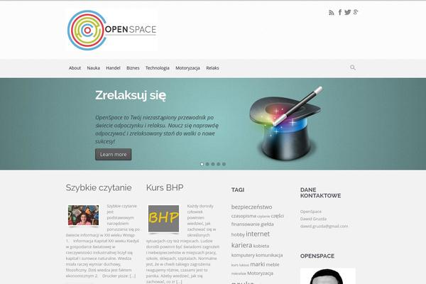 evolve theme site design template sample