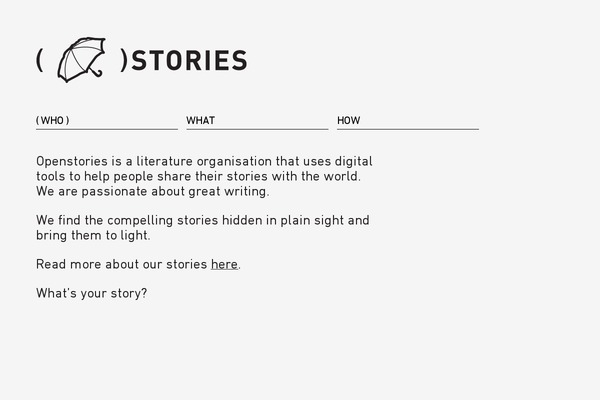 openstories.org site used Openstories
