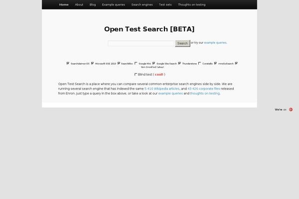 opentestsearch.com site used Opentestsearch