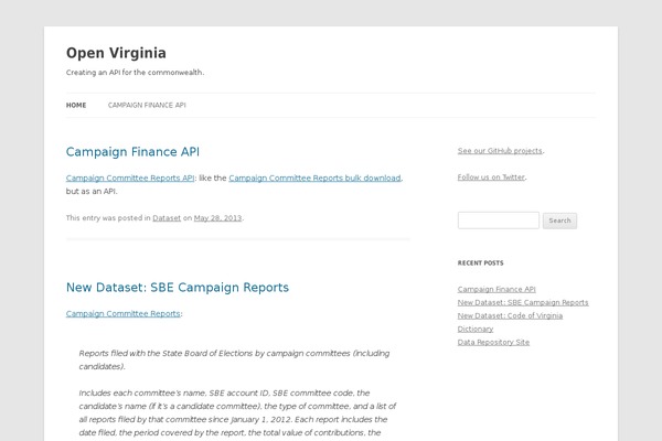 Site using Tweet Blender plugin