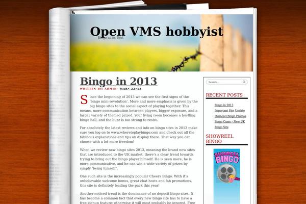 Fresh Ink Magazine theme site design template sample