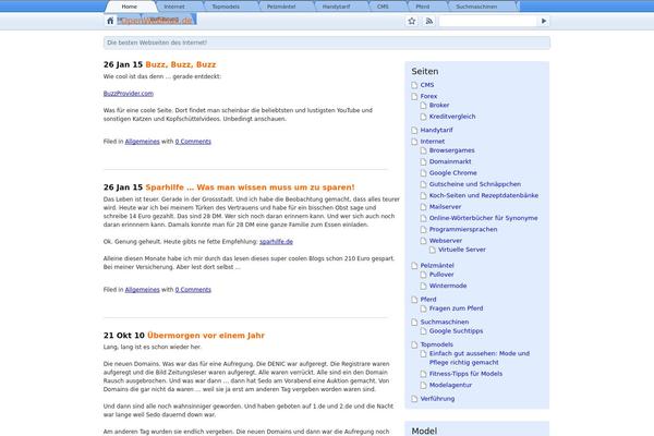 WordPress website example screenshot