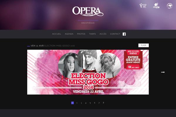 Opera theme site design template sample