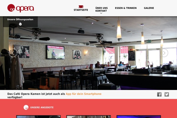 Opera theme site design template sample