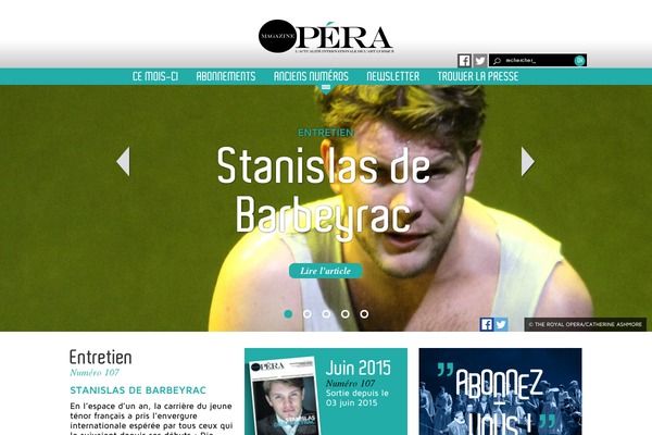 Opera theme site design template sample