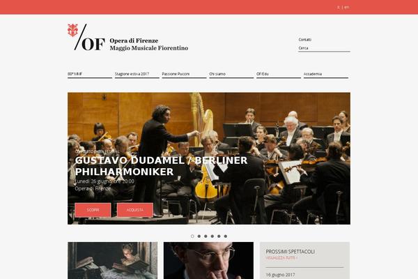 Theater-child theme site design template sample