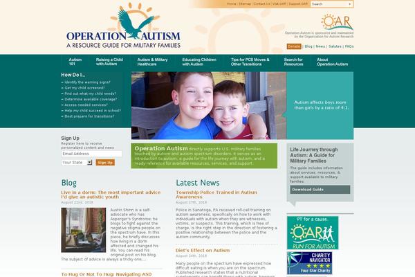 operationautismonline.org site used Oar