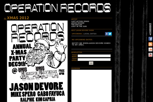 operationrecords.com site used Punk