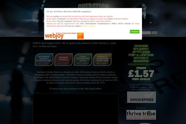 Site using Cookie-warning plugin