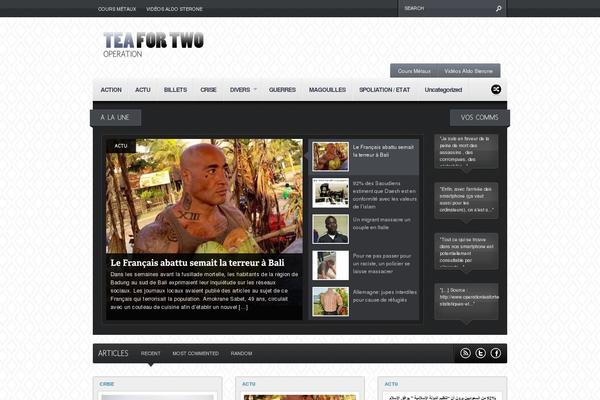 Continuum theme site design template sample