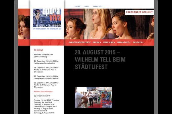 operaviva.ch site used Opera